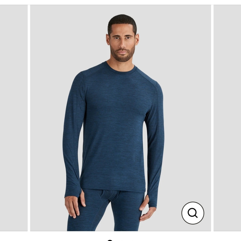 Terramar 2.0 Size Medium Men's Blue Long Sleeve Top